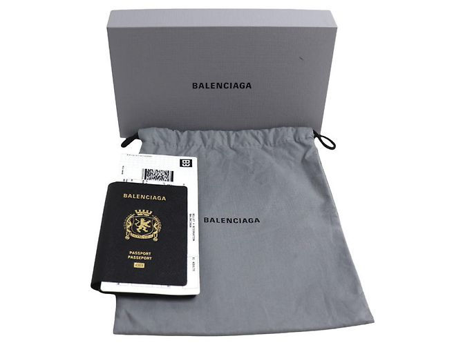 Portafoglio lungo per passaporto Balenciaga Nero - vista 8