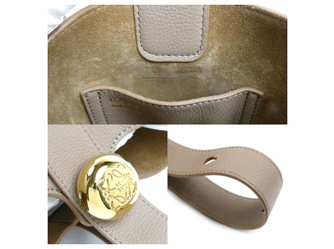 Loewe Pebble Mini Bucket Bag 2-Way Sand - Ansicht 5