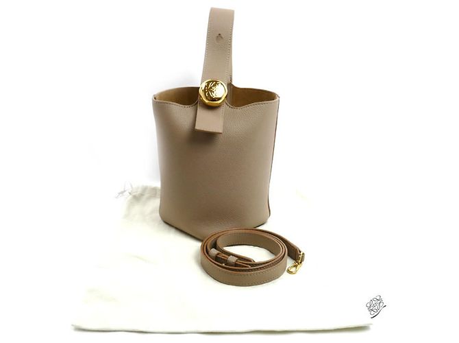 Loewe Pebble Mini Bucket Bag 2-Way Sand - Ansicht 9