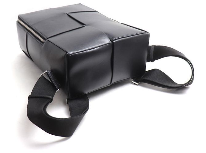 Zaino Bottega Veneta Maxi Intrecciato Arco Nero - vista 3