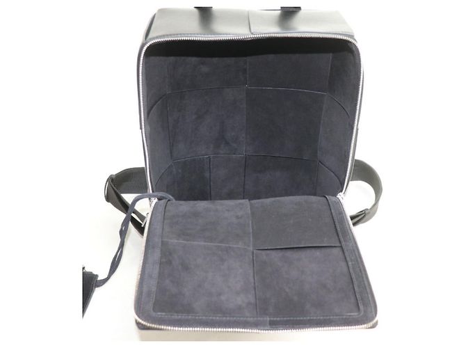 Zaino Bottega Veneta Maxi Intrecciato Arco Nero - vista 4