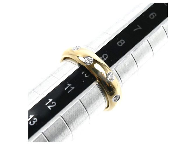 Anello Dots in oro giallo 18K e platino Tiffany & Co. - vista 5