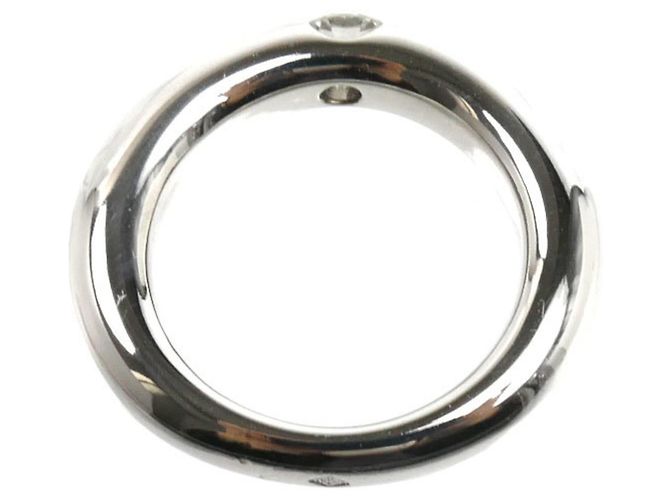 Cartier Ellipse Ring aus 18K Weißgold mit Diamant - Ansicht 4