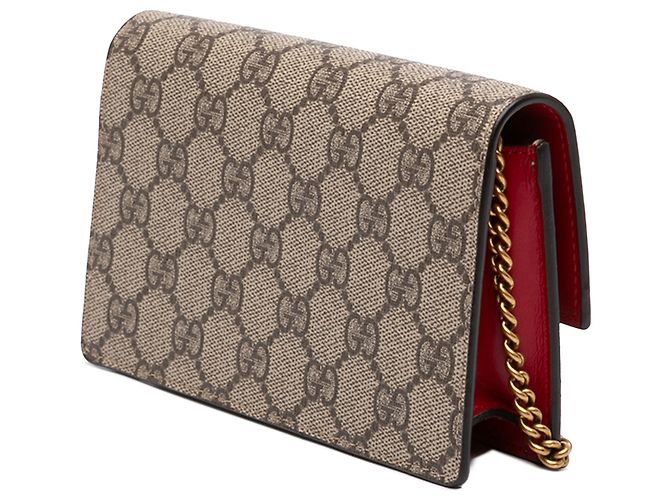 Gucci Beige Mini GG Supreme Cherry Crossbody - vista 2