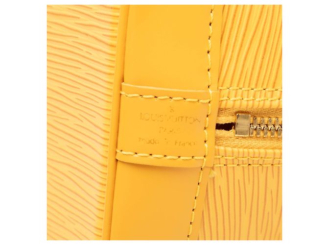 Louis Vuitton Alma PM in pelle Epi gialla Giallo - vista 5
