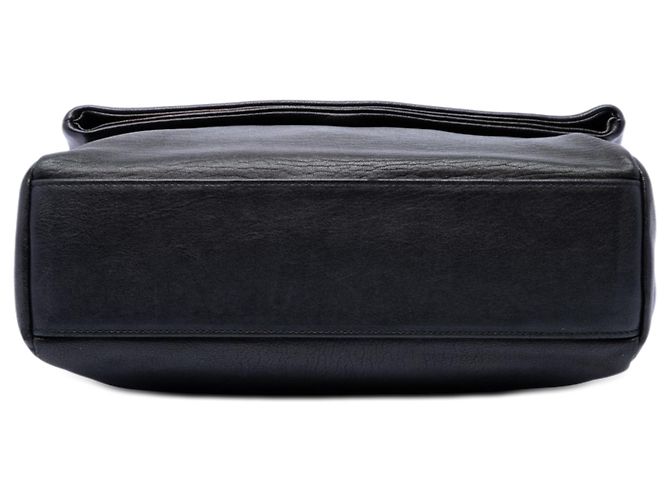 Saint Laurent West Hollywood Umhängetasche aus schwarzem Lammfell, Größe Medium - Ansicht 3