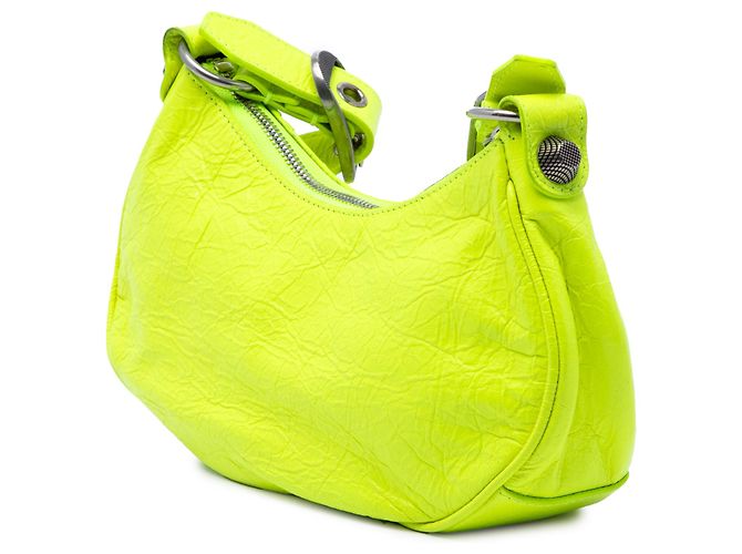 Balenciaga Borsa Le Cagole in pelle di agnello gialla XS Giallo - vista 2