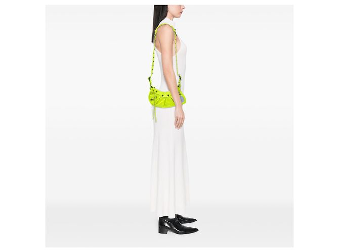 Balenciaga Borsa Le Cagole in pelle di agnello gialla XS Giallo - vista 6