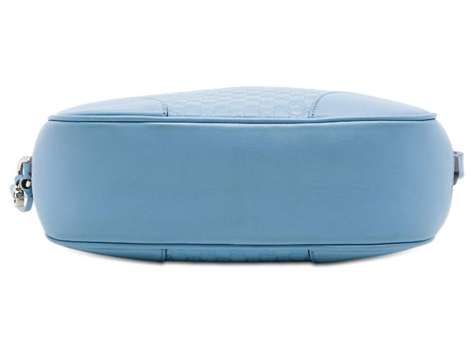 Borsa a tracolla Gucci Blue Microguccissima Bree Blu chiaro - vista 3