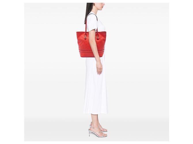 Louis Vuitton Red Monogram Empreinte Citadine PM Rosso - vista 6