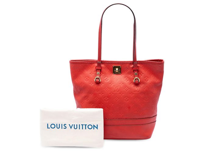 Louis Vuitton Red Monogram Empreinte Citadine PM Rosso - vista 7