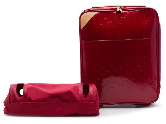 Louis Vuitton Rosso Monogram Vernis Pegase 45 - vista 7