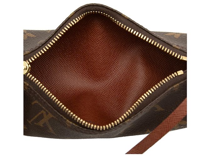 Louis Vuitton Pochette Papillon Monogram Marrón Castaño - vista 4