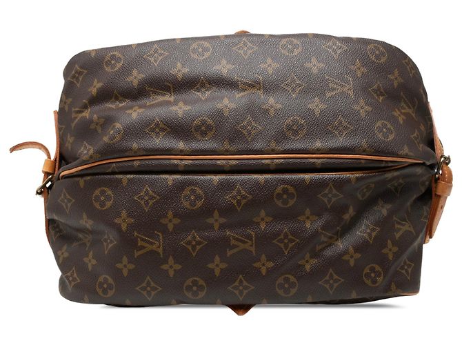 Louis Vuitton Marrone Monogram Saumur 35 - vista 3