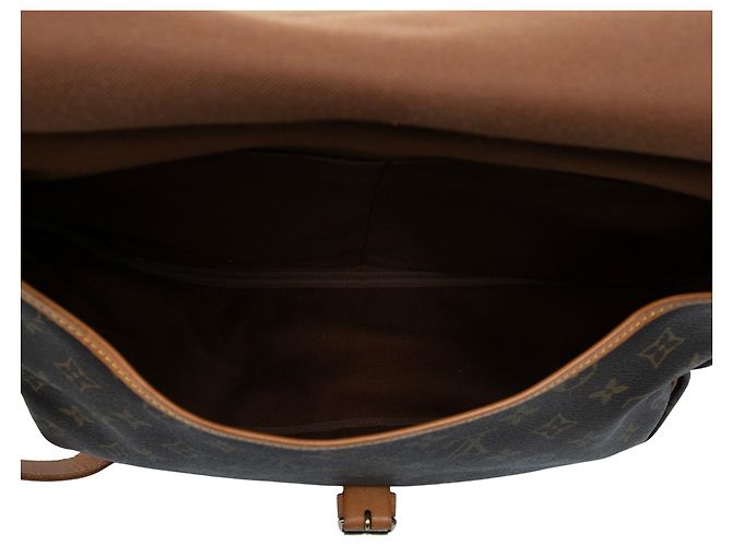 Louis Vuitton Marrone Monogram Saumur 35 - vista 4