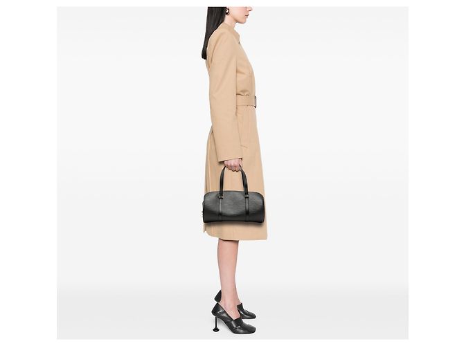 Louis Vuitton Black Epi Soufflot Nero - vista 7