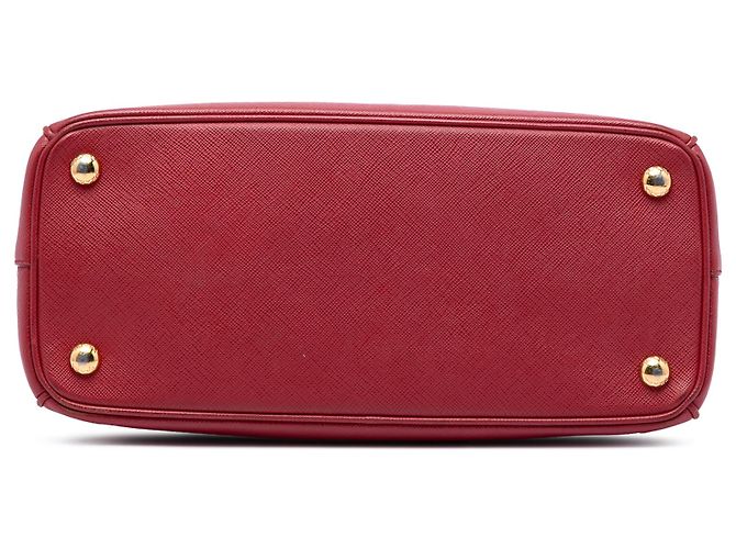 Sac à main Prada Red Medium Saffiano Lux Galleria Double Zip Rouge - vue 3