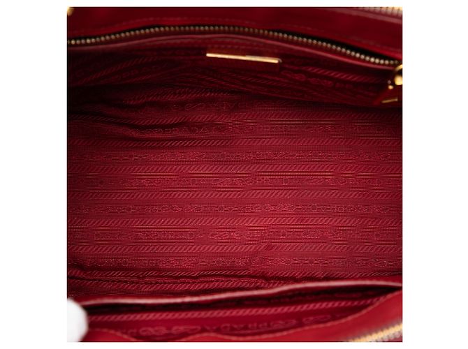 Sac à main Prada Red Medium Saffiano Lux Galleria Double Zip Rouge - vue 4