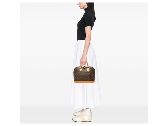 Louis Vuitton Marrone Monogram Alma PM - vista 9