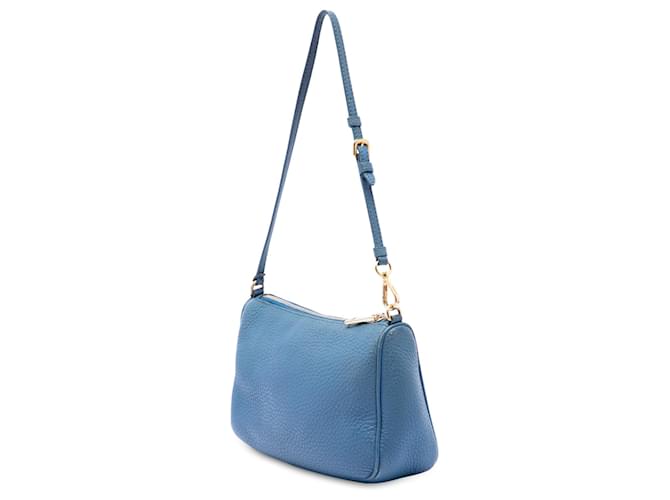 Pochette Prada Blue Vitello Daino - vista 2