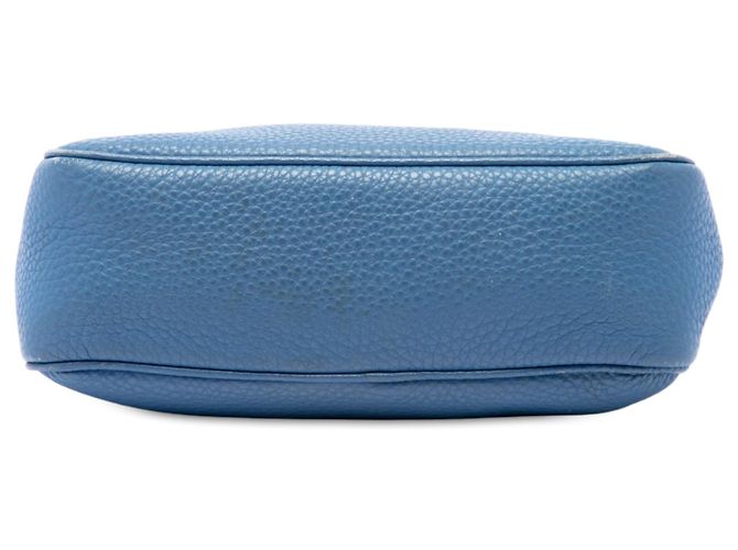Pochette Prada Blue Vitello Daino - vista 3