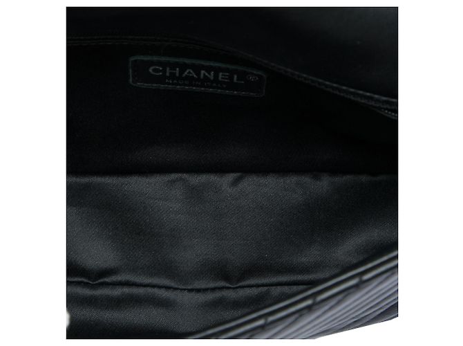 Chanel Black Small Lambskin CC Crossing Flap Nero - vista 4