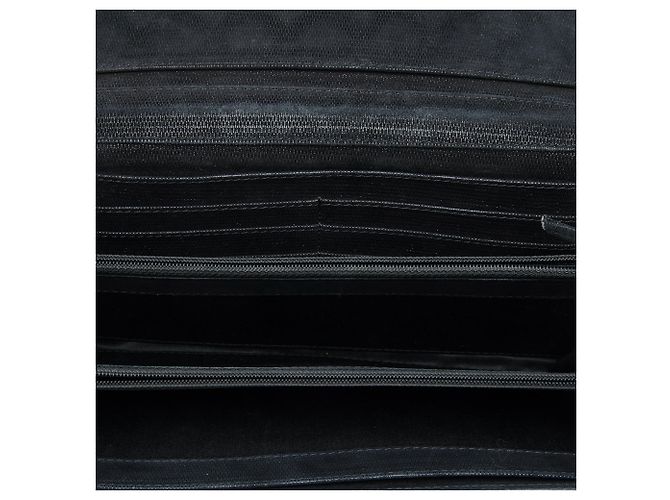 Chanel Black CC Quilted Iridescent Fabric East West Flap Nero - vista 4