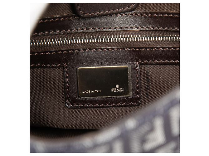 Borsa Hobo Fendi Blue Zucchino Denim - vista 5