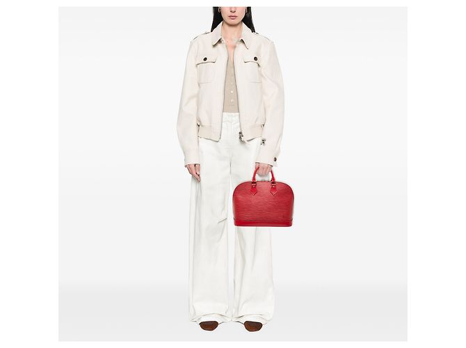 Louis Vuitton Alma PM in Epi rosso - vista 7