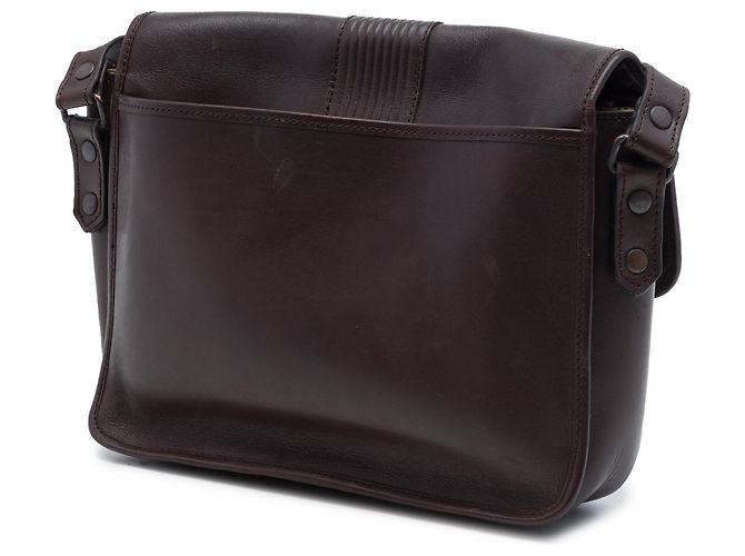 Borsa a tracolla Saint Laurent in pelle marrone Marrone scuro - vista 2