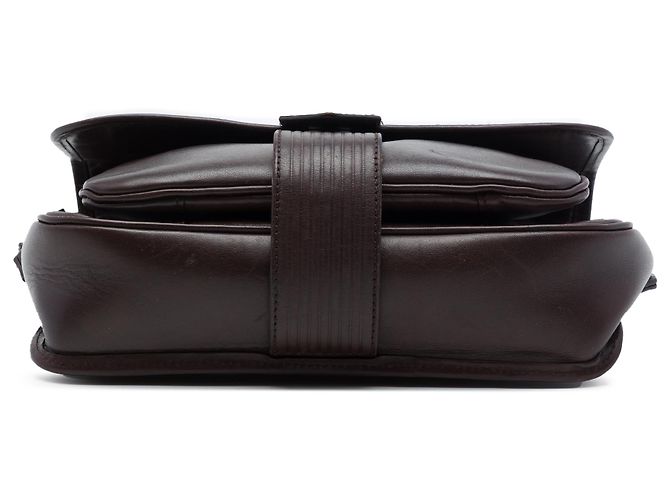 Borsa a tracolla Saint Laurent in pelle marrone Marrone scuro - vista 3