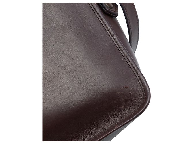 Borsa a tracolla Saint Laurent in pelle marrone Marrone scuro - vista 6