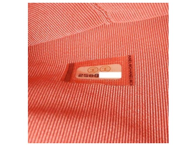 Chanel Pink CC gestepptes Caviar Double Zip Clutch mit Kette - Ansicht 8