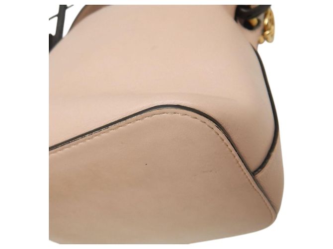 Fendi Mon Tresor Mini Eimer Tasche aus braunem Kalbsleder Fleisch - Ansicht 22