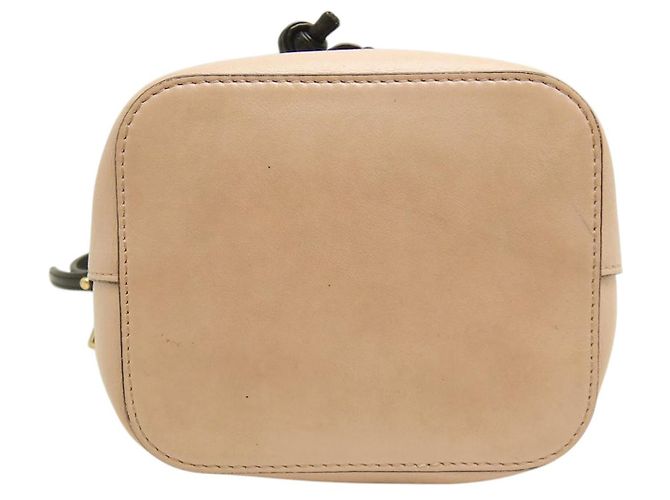 Fendi Mon Tresor Mini Eimer Tasche aus braunem Kalbsleder Fleisch - Ansicht 3