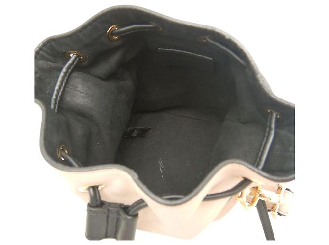 Fendi Mon Tresor Mini Eimer Tasche aus braunem Kalbsleder Fleisch - Ansicht 4