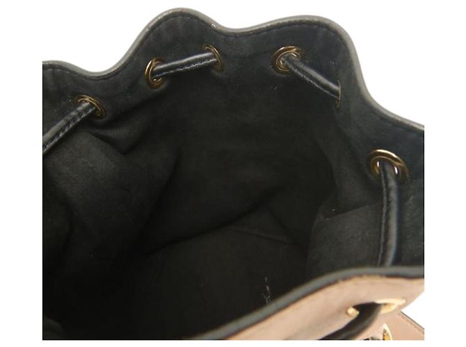 Fendi Mon Tresor Mini Eimer Tasche aus braunem Kalbsleder Fleisch - Ansicht 5