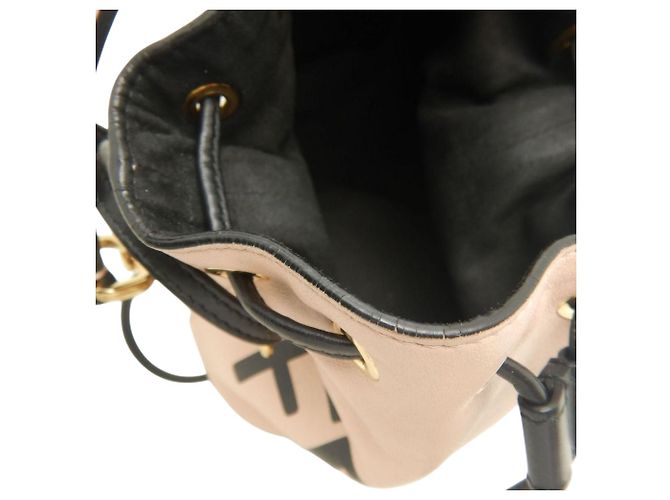 Fendi Mon Tresor Mini Eimer Tasche aus braunem Kalbsleder Fleisch - Ansicht 9