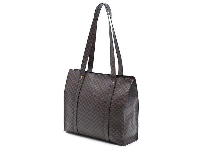 Céline Celine Tote aus beschichtetem Canvas Braun Macadam Dunkelbraun - Ansicht 2