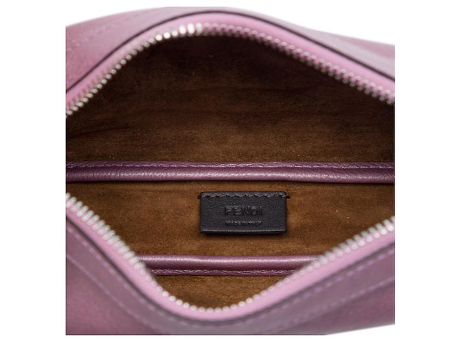 Borsa Fendi Pink Mini Metallic Calfskin Simply Rosa D'oro - vista 4