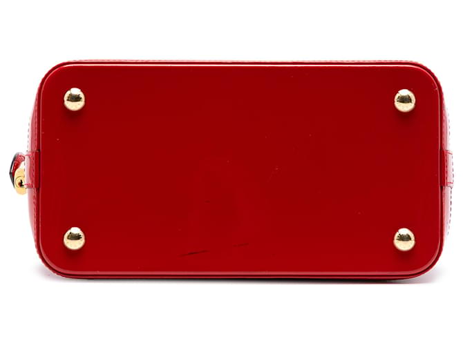 Louis Vuitton Red Monogram Vernis Lockit PM Rosso - vista 3