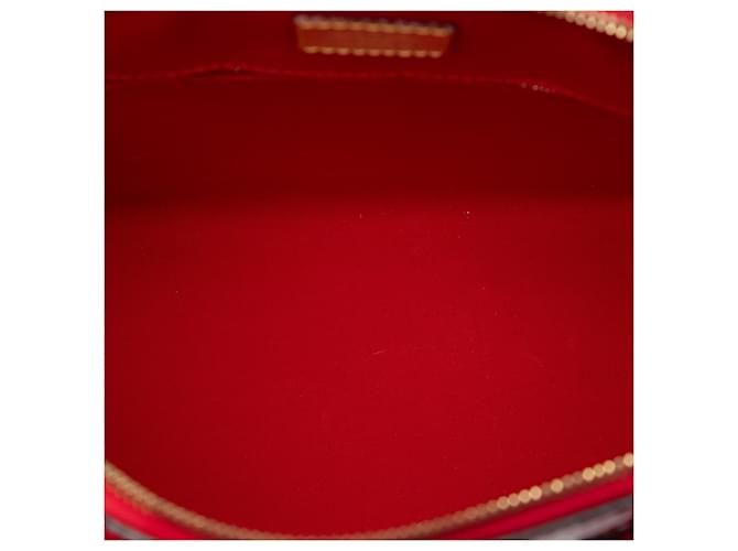 Louis Vuitton Red Monogram Vernis Lockit PM Rosso - vista 4