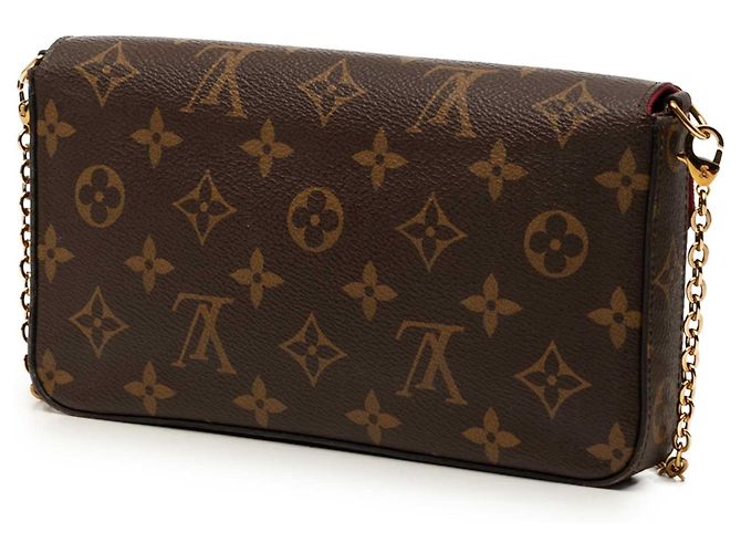 Louis Vuitton Pochette Felicie Marrone Monogram - vista 2
