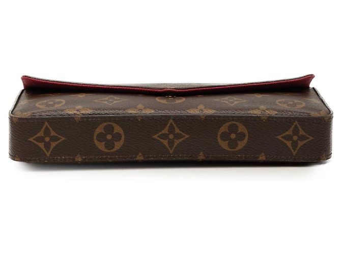 Louis Vuitton Pochette Felicie Marrone Monogram - vista 3