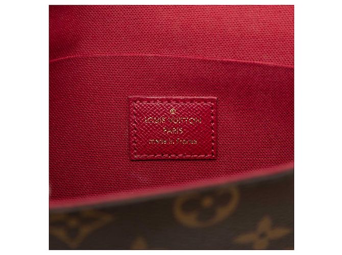 Louis Vuitton Pochette Felicie Marrone Monogram - vista 5
