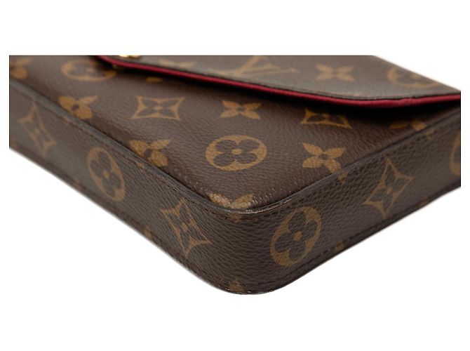 Louis Vuitton Pochette Felicie Marrone Monogram - vista 6