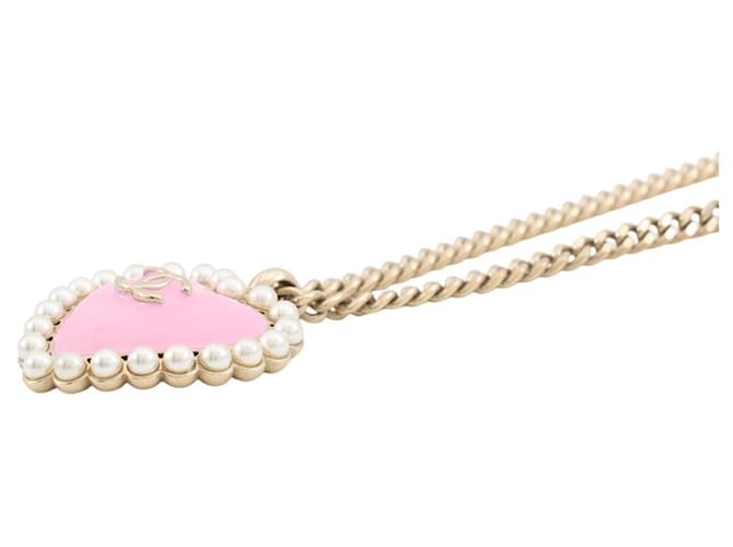 Collana Chanel Coco Mark Heart Rosa D'oro - vista 2