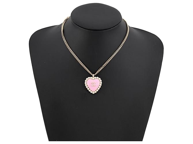 Collana Chanel Coco Mark Heart Rosa D'oro - vista 4
