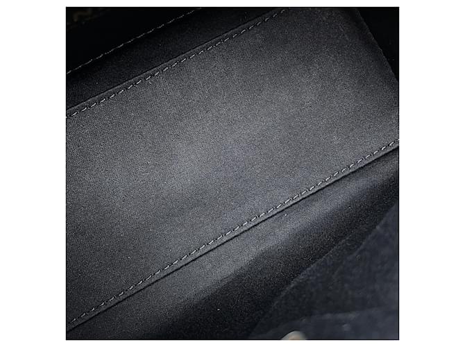 Borsa a Spalla Chanel Black Denim Chain Nero - vista 6