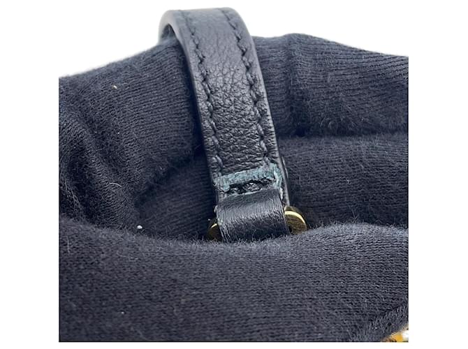 Borsa a tracolla in pelle Prada Triangle Nero - vista 8